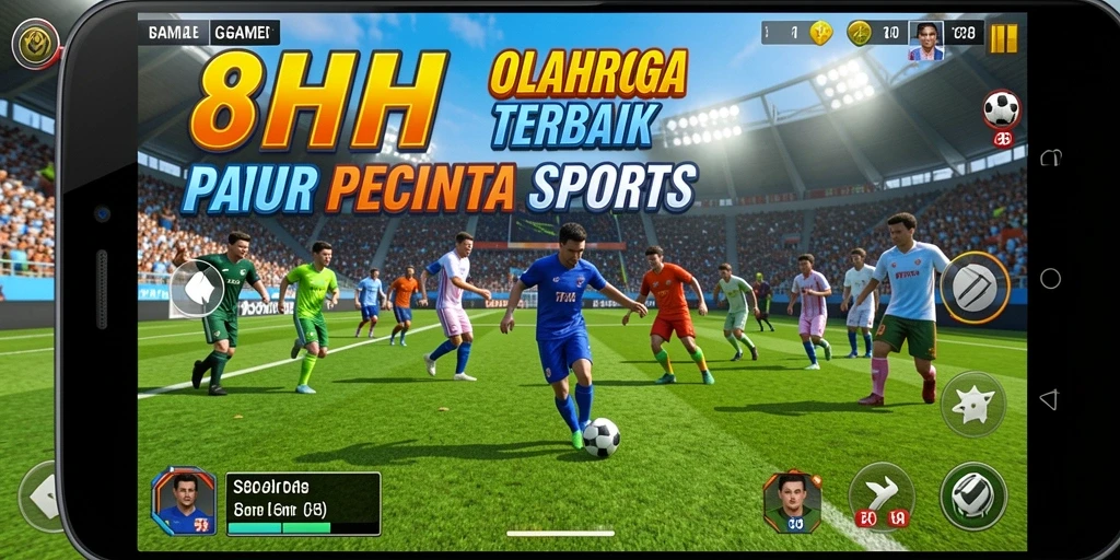 Screenshot gameplay 8HHH yang menampilkan aksi seru dalam olahraga.