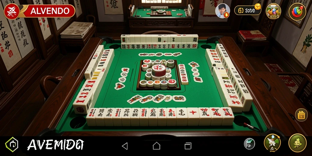 Gameplay Mahjong seru dengan grafik menarik di ALVENDO.
