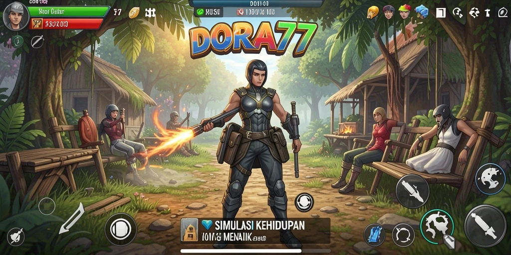 Tampilan gameplay DORA77 yang mengasyikkan dan imersif.
