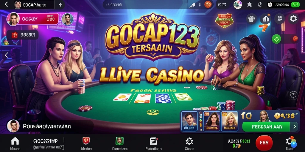 Tampilan gameplay GOCAP123 saat bermain Live Casino yang seru.