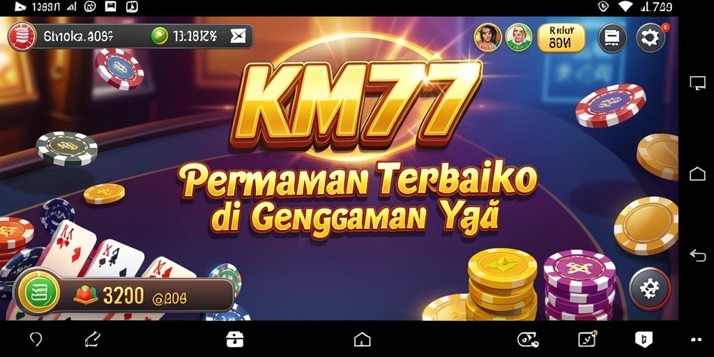 Tampilan gameplay seru di KM777 dengan berbagai pilihan permainan Kasino.