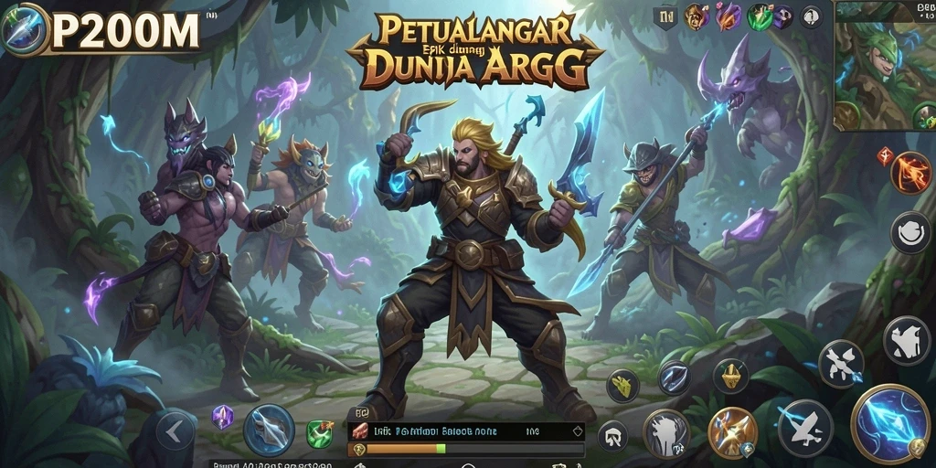 Screenshot gameplay P200M menampilkan aksi seru dalam dunia ARPG.