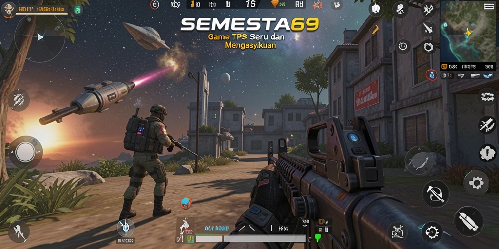 Tampilan gameplay SEMESTA69 yang penuh aksi.