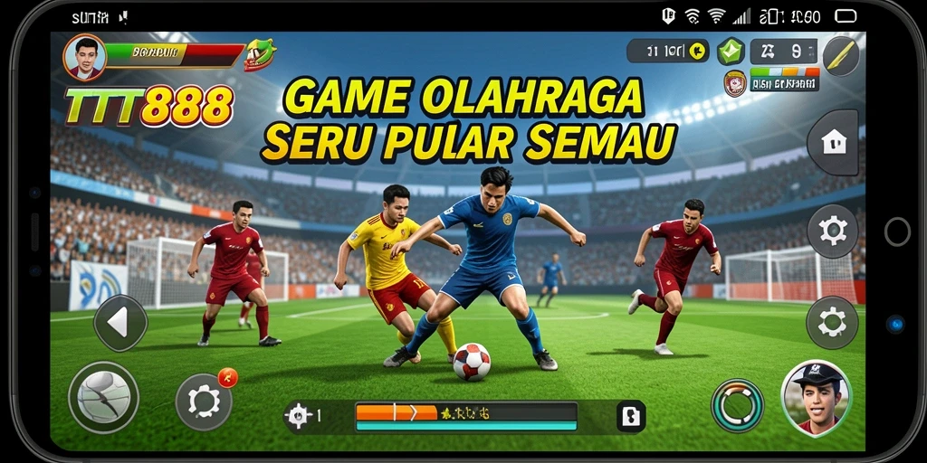 Tampilan gameplay menegangkan dari TTT888 dalam aksi olahraga.